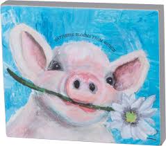 Buy home decoration products online in india at best prices. Primitives By Kathy Stand Up Pig Home Decor Decorative Signs