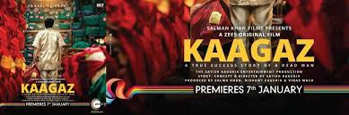 Kaagaz is an upcoming movie based on real life story of a farmer who struggles hard to make himself come alive again because of being declared death on papers. Kaagaz Movie Cast Release Date Trailer Posters Reviews News Photos Videos Moviekoop