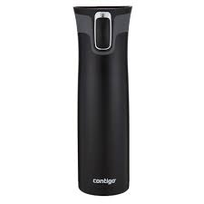 Fits into a standard cup holder and very easy to use with one hand. Contigo Autoseal West Loop Stainless Steel Coffee Travel Mug 24oz Matte Black Target