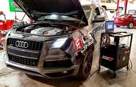 2017 Audi Q7 Tdi Prestige In For A Full 65k Service And Apr Stage I Tune Service And Performance With More Smiles Per Miles Only At Audi Q7 Tdi Audi Q7 Tdi