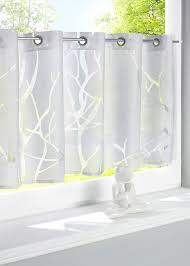 Modernes Kuchenfenster Im Ausbrenner Design Weiss Osen In 2020 Scheibengardine Gardinen Kuche Gardinen
