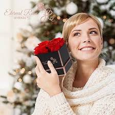 WYRIAZA Rosa Stabilizzata Vera Regalo Donna