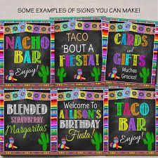 Graduation season is here and it's time to get inspired with the best graduation party ideas! Fiesta Theme Party Signs Tidylady Printables