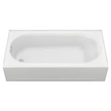 The cast iron tub is for those who enjoy a long hot soak in the tub. Three Wall Alcove Tubs