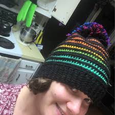 CROCHET PATTERN X Prismatic Crochet Beanie X English PDF Pattern Only X  Sizes Baby