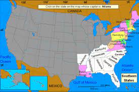 Click on the us states to find their names. U S A Capitals Level One Online Learning