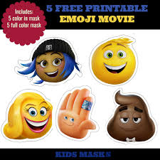 Free printable masquerade masks template for kids. 5 Free Printable Emoji Movie Mask For Kids