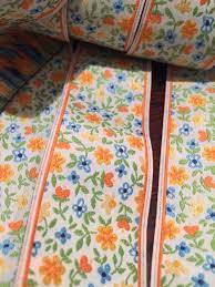 C128 orange floral jacquard linen look upholstery and. French Floral Jacquard Ribbon White Background With Blue Yellow Orange And French Floral Vintage Ribbon Printing On Fabric