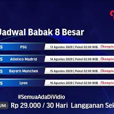 Jadwal Perempat Final Liga Champions Pekan Ini Di Vidio Dibuka Atalanta Vs Psg Bola Liputan6 Com