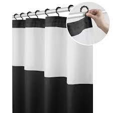 Free 2 Day Shipping On Qualified Orders Over 35 Buy Mainstays Hendrix View 70 X 72 Black White Smart Shower Fabric Shower Curtains Elegant Shower Curtains