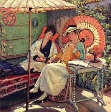 Clark Hobart In A Garden Art Umbrella Art Art History