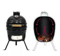 China Factory Patent New Portable Outdoor Kitchen Ceramic BBQ Charcoal BBQ  Kamado Grill