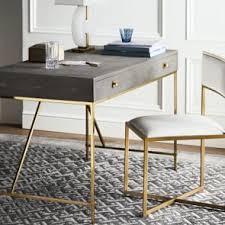 Die neuesten tweets von williams sonoma (@williamssonoma). Mason Glass Top Polished Nickel Desk Williams Sonoma