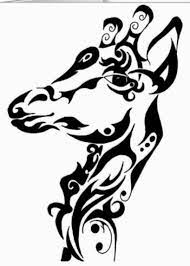 Tribal giraffe tattoo sketch by andria beaulieu. 11 Most Famous Giraffe Tattoo Designs