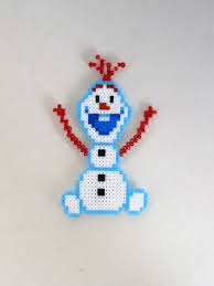 Ima Olaf De Frozen Pixel Art Elo7 Olaf Perle Cartes