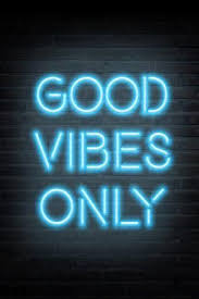 Good Vibes Only Blue Neon In 2020 Blue Aesthetic Pastel Neon Art Print Baby Blue Aesthetic
