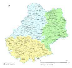 Le département du lot et les communautés de communes, commencent la distribution des masques en tissu. Carte Des Nouveaux Arrondissements Du Lot Avec Villes Et Communes