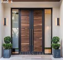 Luxury Mahogany Wood Entry Doors - Elegant & Durable