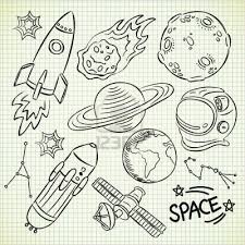 A space trucker and his cute fiancee are on their way from a space station to earth with an unknown cargo. Cute Space Stock Photos Pictures Royalty Free Cute Space Images And Stock Photography Space Drawings Space Doodles Space Doodle