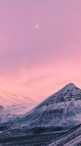 Winter Wallpaper Iphone Wallpaper Winter Winter Wallpaper Pastel Pink Wallpaper Both background and foreground mountains are included to create depth and variety. winter wallpaper pastel pink wallpaper