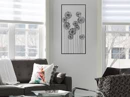 Wandbild Metall Metallbild Blumen Wanddeko Wohnzimmer Dekor Haus Deko