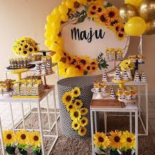 Let's decorate with the hint. 50 Sunflower Party Theme Ideas In 2020 Sunflower Party Sunflower Party Themes Sunflower Wedding