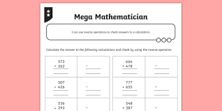 Found worksheet you are looking for? Using The Inverse Operation For Three Digit Number Calculations Operations Worksheets Tp2 Inverse Operations Worksheets Worksheets 9th Grade Math Problems With Answers Free Math Help With Word Problems Second Standard Cbse Math
