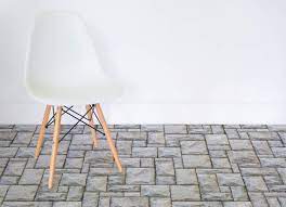 There was definitely a time when none of the faux wood options measured up; Stone Paving Vinyl Flooring Atrafloor