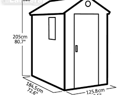 Keter factor large 4 x 6 ft. Keter Darwin 4 X6 Garden Shed Grey 1 3mx1 8m