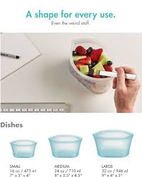 Zip Top Reusable Containers Stand Up Stay Open Zip Shut By Finell Kickstarter Silicone Food Container Plastic Free Food Containers