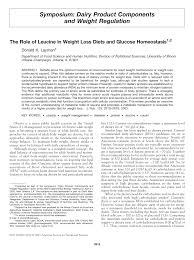 weight loss ts and glucose homeostasis