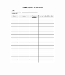 Self Employment Ledger Forms New Self Employment Ledger 40 Free Templates Examples Self Employment Statement Template Bookkeeping Templates