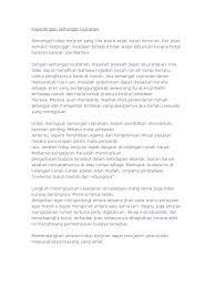 Bahagian a merupakan karangan yang berpandukan bahan rangsangan yang diberikan seperti. Kepentingan Semangat Kejiranan
