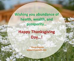 Wishing You Abundance Of Health Wealth And Prosperity Happy Thanksgiving Day Health And Wellness Quotes Health Motivation Inspiration Health
