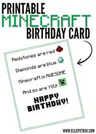 Create the card's inside greeting. 65 Free Printable Minecraft Birthday Card Template Printable In Photoshop By Minecraft Birthday Card Template Printable Cards Design Templates