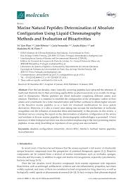 Published with reusable license by carla fernandes. Pdf Marine Natural Peptides Determination Of Absolute Configuration Using Liquid Chromatography Methods And Evaluation Of Bioactivities