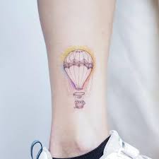 Oi senior bloke, lead by f*cking example! Air Balloon Tattoo On The Ankle