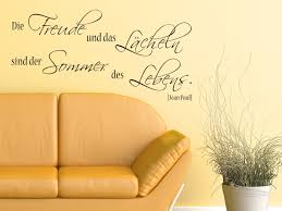 Lebensfreude Ausdrücken Mit Einem Wandtattoo Spruch Freude