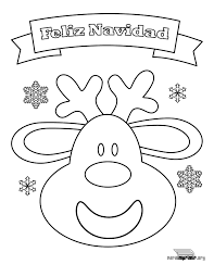 Dibujos Navideños Para Colorear Reno