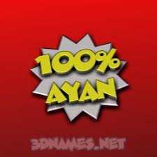 Add your names, share with friends. Ayan As A 3d Wallpaper