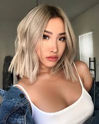 Walking Around Like Blonde S My Natural Hair Color Own It And People Will Forget That You Re An Asi Blonde Asian Hair Short Blonde Haircuts Asian Hair