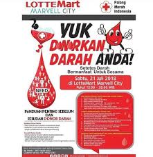 Donor darah juga gak bisa dilakukan oleh seorang yang mengidap hiv/aids, hepatitis b, hepatitis c dan pengguna narkoba. Donor Darah Bersama Lotte Mart Di Marvell City Mall Juli 2018 Gotomalls