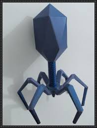 Science Papercraft Bacteriophage Free Papercraft Download Paper Crafts Papercraft Download Paper Models