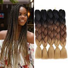 Ombre kanekalon braiding hair 5 pack ombre jumbo braiding hair extensions 24 inch. Amazon Com Ombre Braiding Hair Jumbo Braids Synthetic Braiding Hair 5pcs Lot Hair Extension For Twist Braiding Hair 24 Black Dark Brown Light Brown Beauty