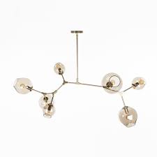 Seven Globe Branching Ceiling Lamp Gold Ceiling Lamp Ceiling Lights Branch Chandelier