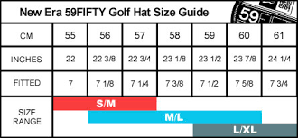 New Era 59fifty Mens Golf Hat Size Guide