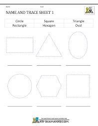 Free shape tracing worksheets and activity pages for kids! 2d Shapes Worksheets 2nd Grade