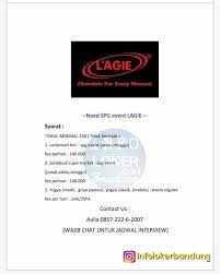Admin anak perusahaan bumn, smk/smu. Info Lowongan Kerja Event Sabtu Minggu