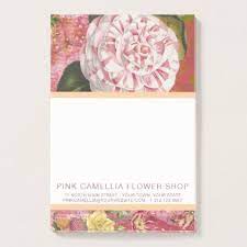 Pink Camellia Flower Shop Or Florist Vintage Post It Notes Zazzle Com Camellia Flower Flower Shop Flower Gift