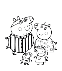 Después de trabajar en la escuela la forma de vida de los esquimales, podréis complementar la actividad ofreciendo a vuestros niños esta imagen para colorear de una familia esquimal. Dibujos De Peppa Pig Para Colorear Su Familia Y Amigos Imprime En Linea